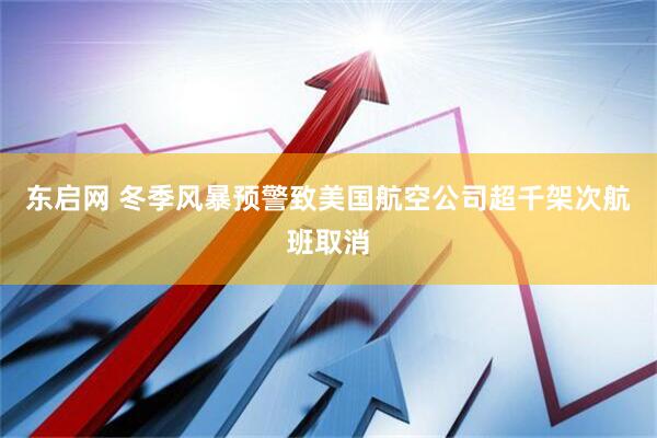 东启网 冬季风暴预警致美国航空公司超千架次航班取消